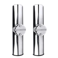 2PCS Boat Accessories marine stainless Boat Stainless Steel Clamp On Fishing Rod Holder Rails 7/8'' to 1'' Tube yacht accessorie