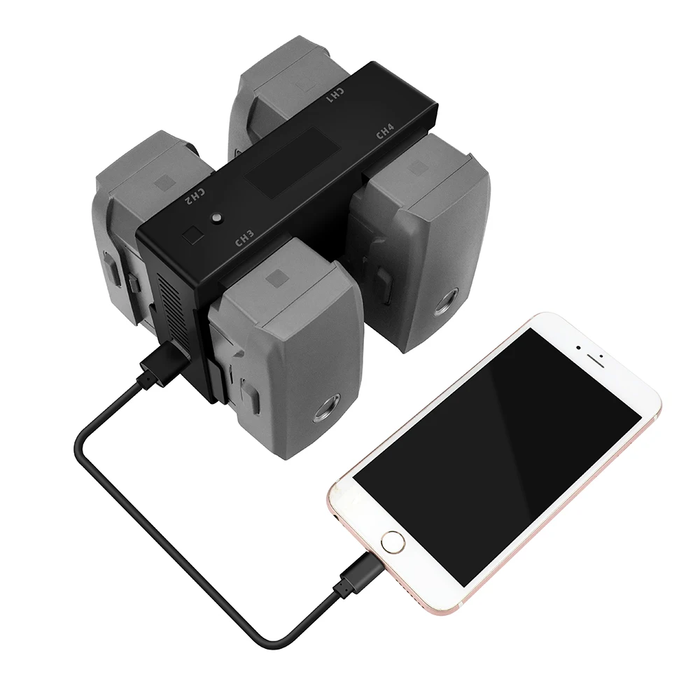 4 в 1 Многофункциональное зарядное устройство для DJI Mavic 2 Pro Zoom Drone Phone автомобильное зарядное устройство адаптер зарядка концентратор умная, быстрая зарядка