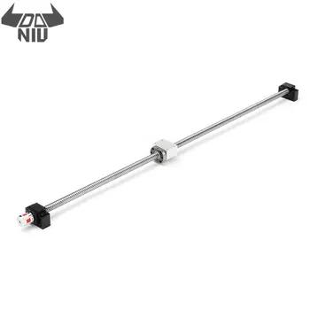 

DANIU SFU1605 1000mm Ball Screw+1605 Ball Nut+Nut Housing+BK12 BF12 Supports+6.35x10mm Coupler Steel Aluminum