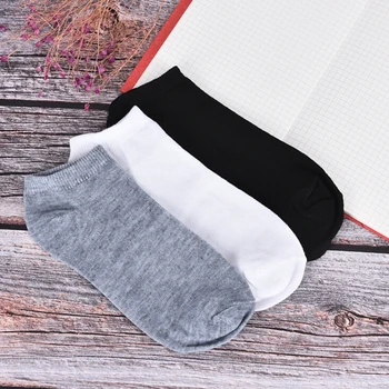 

3 Pairs Women Comfortable Solid Socks Women Slippers Short Ankle Socks 5 Color