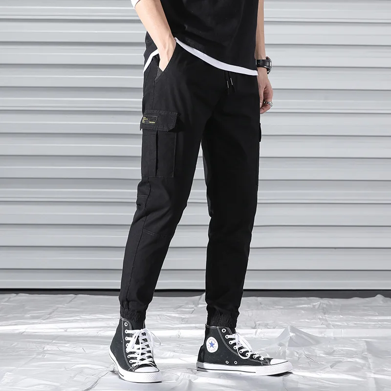 

Bib Overall Men Ankle Banded Pants Korean-style Trend BOY'S Casual Versatile Skinny Loose Harem Pants Sub-3002-