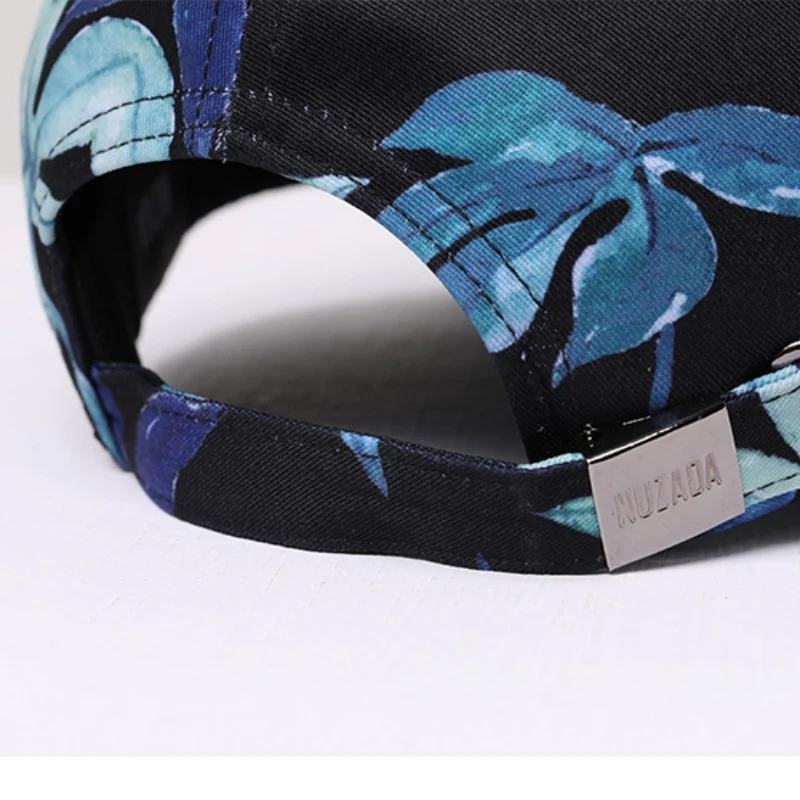 Бейсбольная кепка с цветочным принтом Snapback Женская Повседневная дышащая Солнцезащитная шляпа бейсбольная Кепка на осень и лето