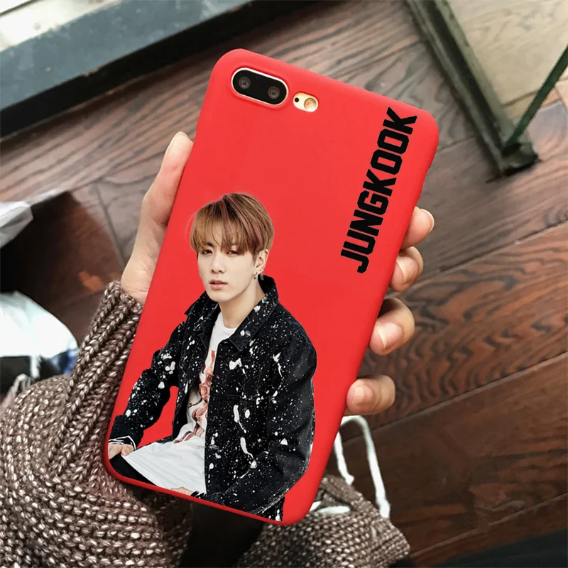 Kpop чехол для телефона из мягкого силикона с Карамельный цвет крышки для iPhone X XR XS MAX для детей 5, 6, 7, 8 plus 6s 5S - Цвет: R-5975