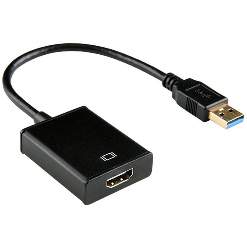 Adaptador 3,0 a HDMI, convertidor multipantalla de Audio y vídeo Full HD para portátil y proyector|Adaptadores CA/CC| - AliExpress