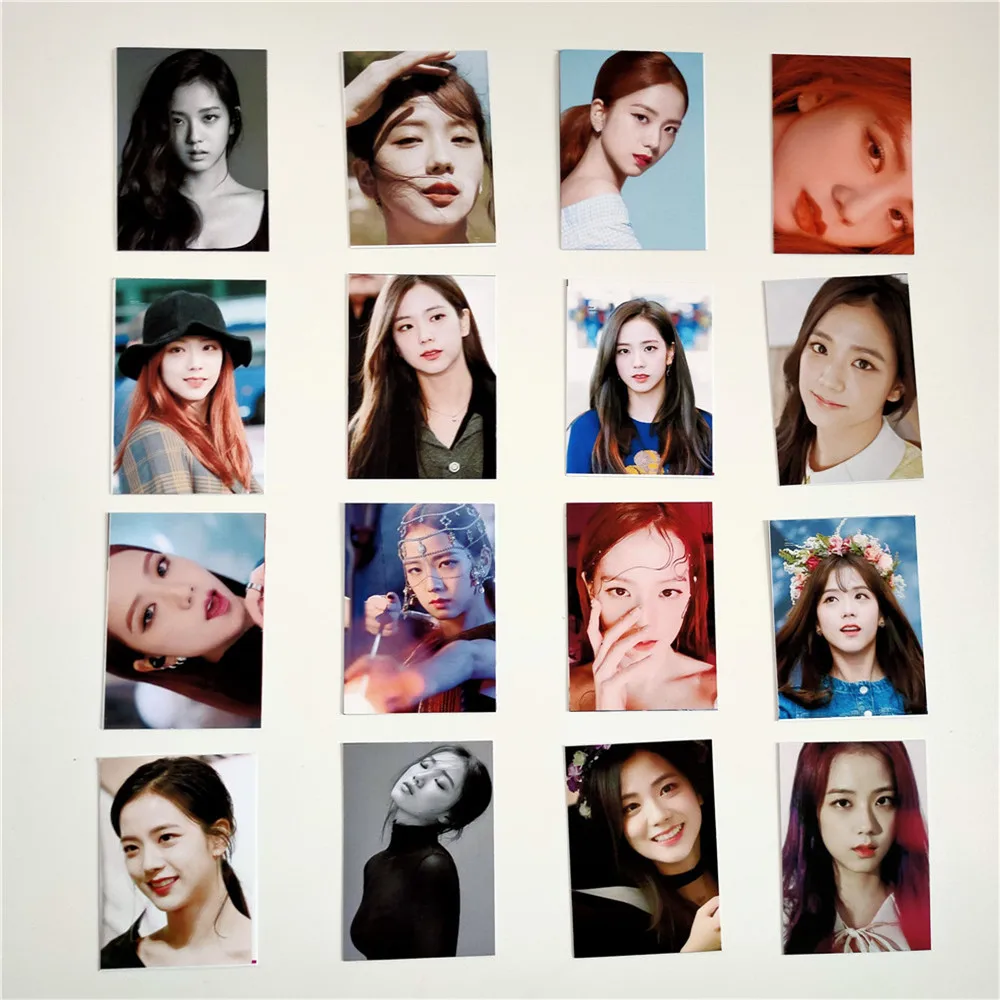 16 шт./компл. Kpop Blackpink Фотокарта альбом поступления Лиза Роза Джинни JISOO Роза kpop Blacpink фотоальбом lomo карта Почтовые открытки