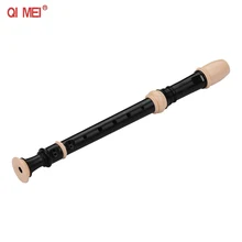 QIMEI QM8AG немецкий стиль пальцы 8 отверстий кларнет сопрано Блокфлейта дискант ABS Флейта с чистящей палкой портативный, на шнурке