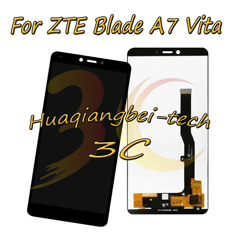 

5.45'' New For ZTE Blade A7 Vita / Blade A4 A0722 Full LCD DIsplay + Touch Screen Digitizer Assembly Replacement 100% Tested