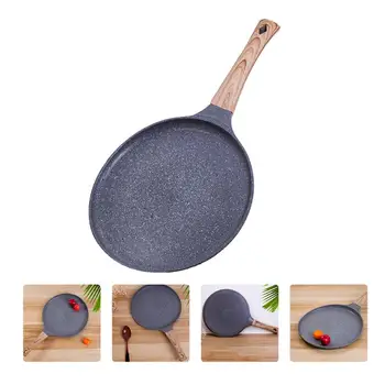 

Non-Stick Pans Frying Pan Household Wooden Handle Pancake Cooking Pan Flat-Bottomed Household Frying Pan Kitchen Cooking Tools