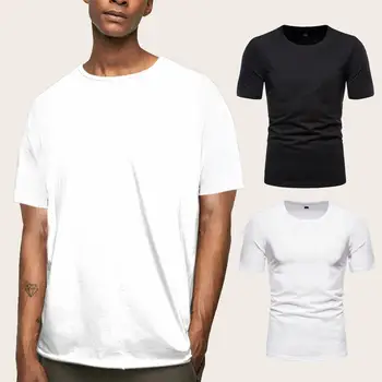 

Man Summer Super soft white T shirts Men Short Sleeve cotton Modal Flexible T-shirt white color Size Basic casual Tee Shirt Tops