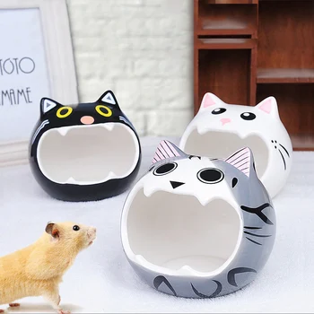 

Ceramic Small Animal Hideout, Hamsters Gerbils and Rats Home, for Huinea Pig Chinchilla...