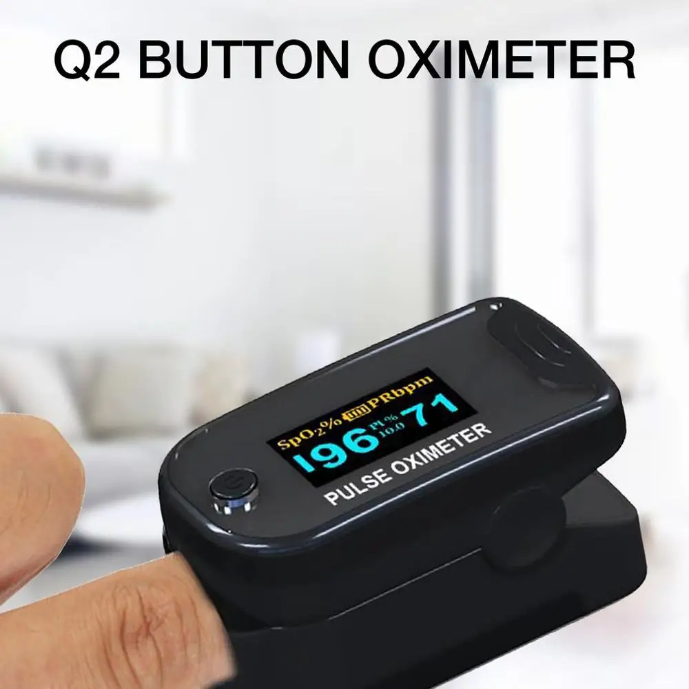 

Digital Q3/Q2 Oximeter Plastic Oled Display Minimum SpO2 Heart Pulse Monitor Fingertip Pulse Oximeter Random Color