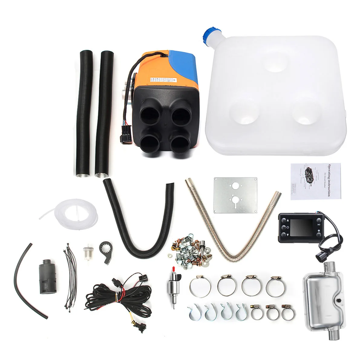 PROD 4000927999195 12V/24V 8KW Diesel Air Car Heater Parking Heater 4
Holes Heating LCD Switch+Silencer+Remote Control For Truck Boat
Motorhome