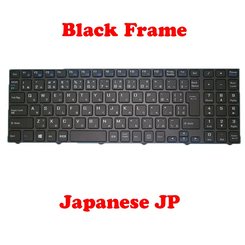

Keyboard For CLEVO CVM19G90J0-430 6-80-NJ500-211-1M Japanese JP CVM18H96AF943043 6-80-NJ500-43A-1 French Arabic ARFR Black Frame
