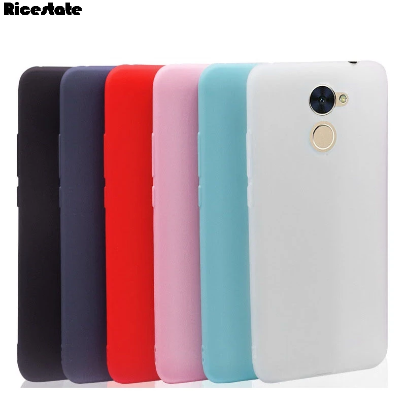 Funda de silicona para Huawei Y7 2017 Y7Prime 2017, funda de móvil suave de TPU mate para Huawei Y7 Prime 2017, color caramelo, Nova lite Plus