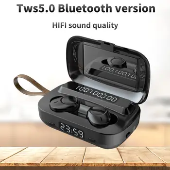 

tws5.0 Bluetooth headset binaural wireless universal mini HiFi bass effect with microphone HD call smart touch