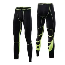 Мужские штаны для бега впитывающие пот эластичные быстросохнущие Фитнес Спорт бег тренировочные колготки брюки