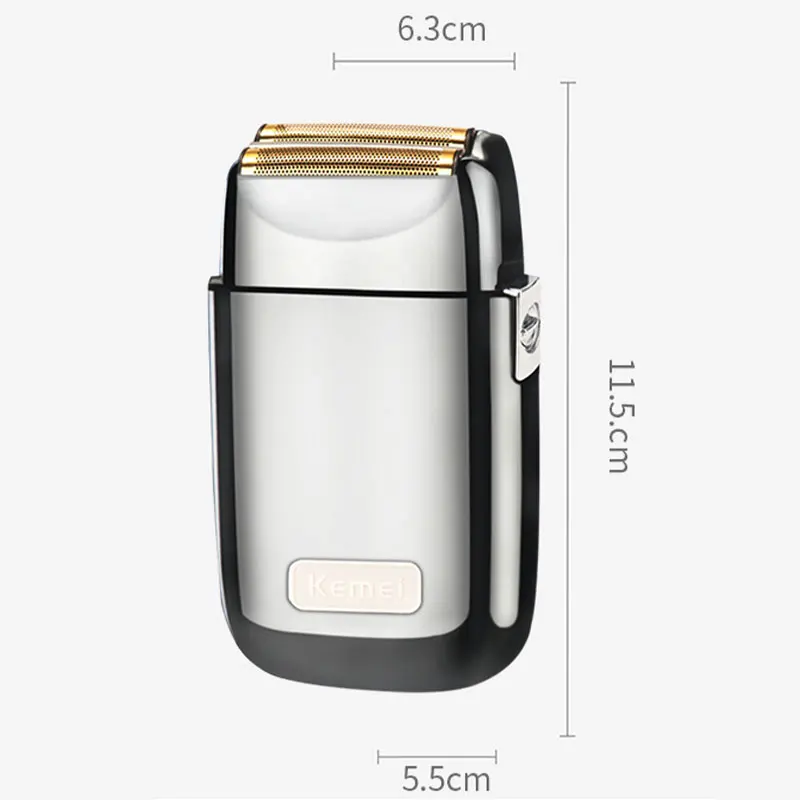 Kemei Tx1 Rechargeable Metal Housing Pro Electric Shaver For Men Hair Beard Electric Razor Bald Shaving Machine Finishing Fade electric shaver