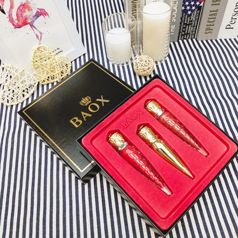 

Makeup golden black red Queen's Scepter 8 colors matte lipstick Easy to Wear Long Lasting waterproof Lips Makeup with gift box