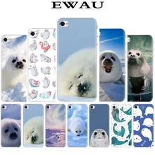 Жесткий чехол для телефона EWAU Baby harp Seal Sea Lion чехол для iPhone 5 5S SE 5C 6 6s Plus 7 8 Plus X XR XS 11 Pro MAX