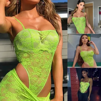 

2019 1PC Women Summer Sexy Erotic Lingerie Babydoll Sleepwear Lace Nightwear Bodysuit Backless Baby Dolls Dress Underwear S-XL