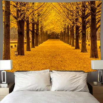 

Forest Tapestry Macrame Psychedelic Yoga Mat Mandala Wall Hanging Decor Decoration Wall Home Tapestries Boho Background Art Sun