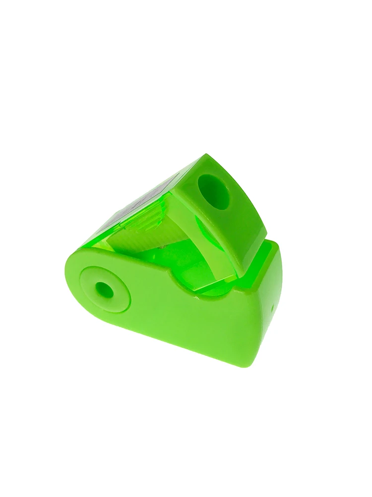 Single hole - green Pull двойная точилка для карандашей с одним отверстием, многофункциональная школьная и офисная Канцелярия - Цвет: Single hole - green