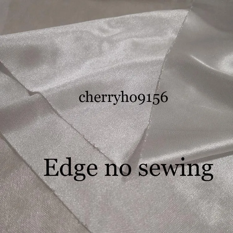 Transparent Ice Silk Material Table Skirt Table Cloth Skirting with Valance Swag Drape for Event Party Home Decoration