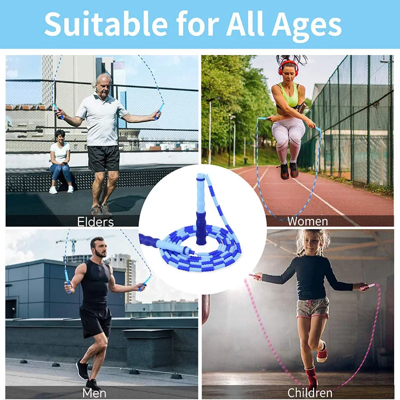 Corda Per Saltare Con Perline Morbide - Regolabile Per Fitness E Allenamento - Foto 14