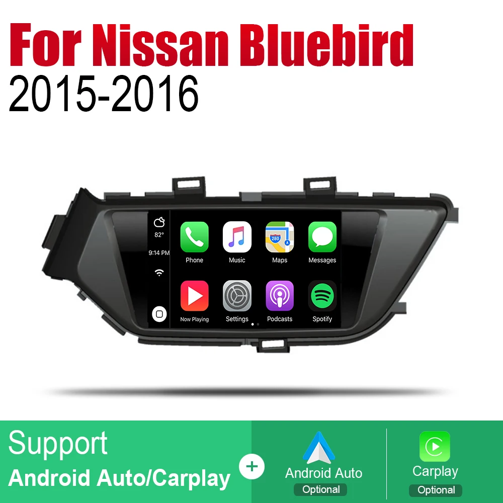Perfect Zaixi For Nissan Bluebird 2015~2016 Car Audio Video Multimedia Player Multi-Touch Screen Head Unit Wifi Bluetooth Radio Stereo 3