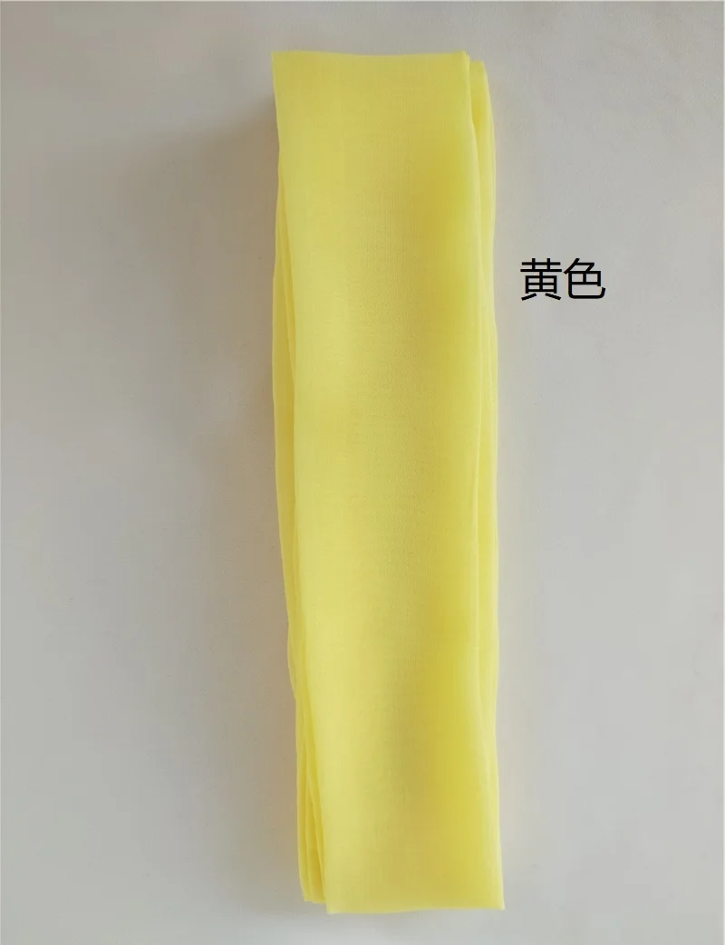 Yellow 1.5 m Китайская одежда archaic лента для волос кисточка ultra sen головная повязка головной убор мультиплексированный модный бант однотонные аксессуары для волос пояс - Цвет: Yellow 1.5 m