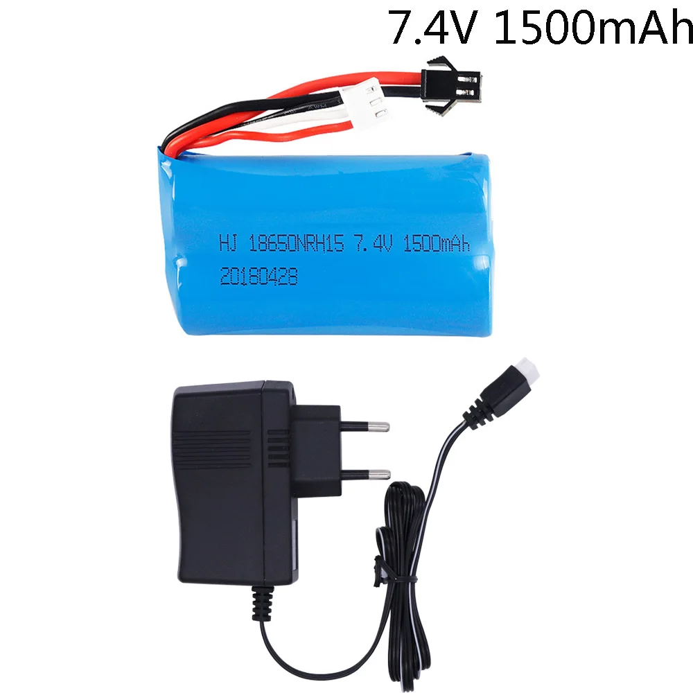7 4 В 1500 мАч lipo Battery SM Plug Для YDI U12A Syma S033g Q1 TK H101 18650 батареи Rc игрушки лодки автомобили