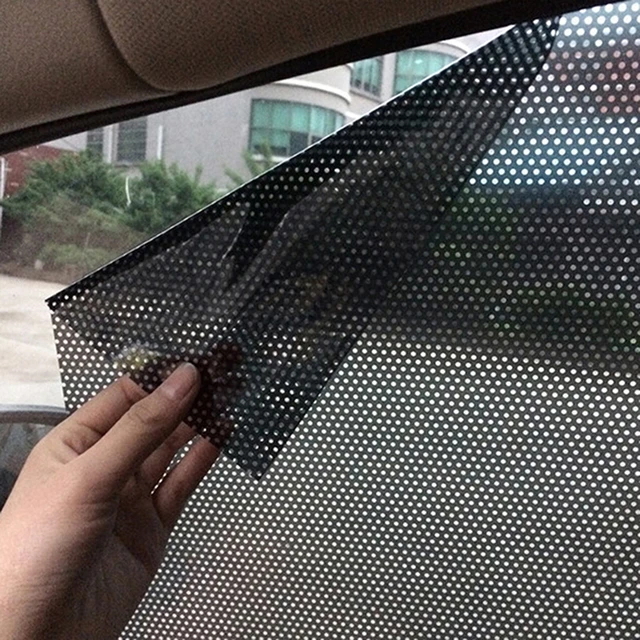 2PCS Auto Seite Fenster Mesh Film Windschutzscheibe Net Sun Schatten  Aufkleber UV Schutz Auto Statische Sonnenschirm - AliExpress