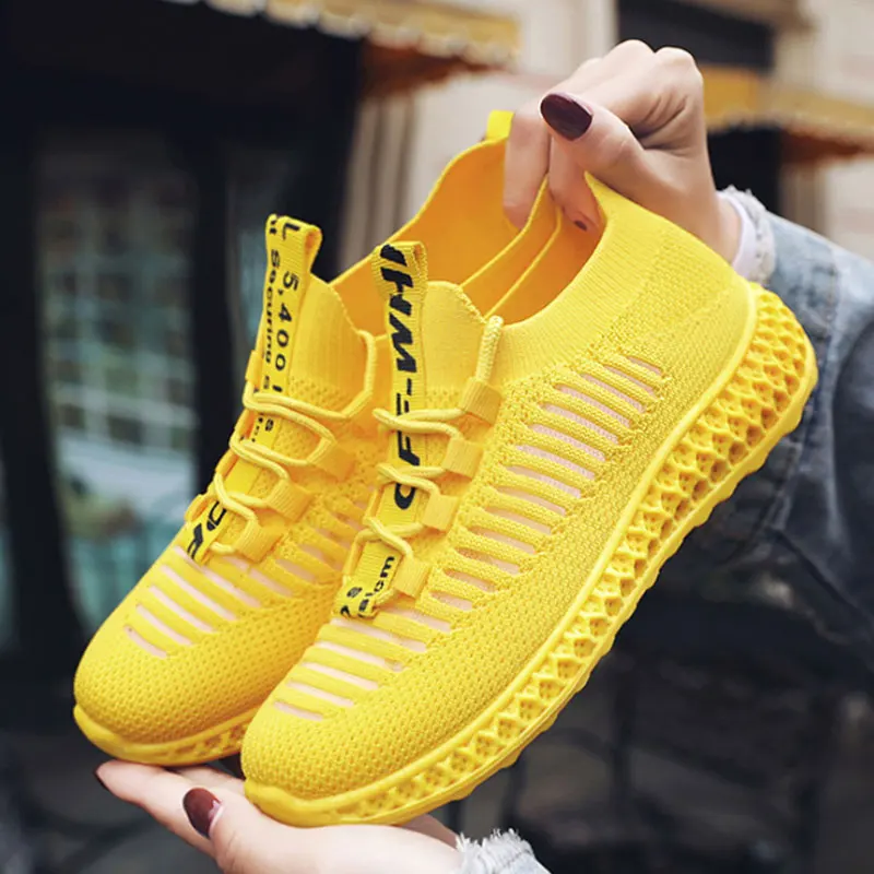 yellow trainers ladies