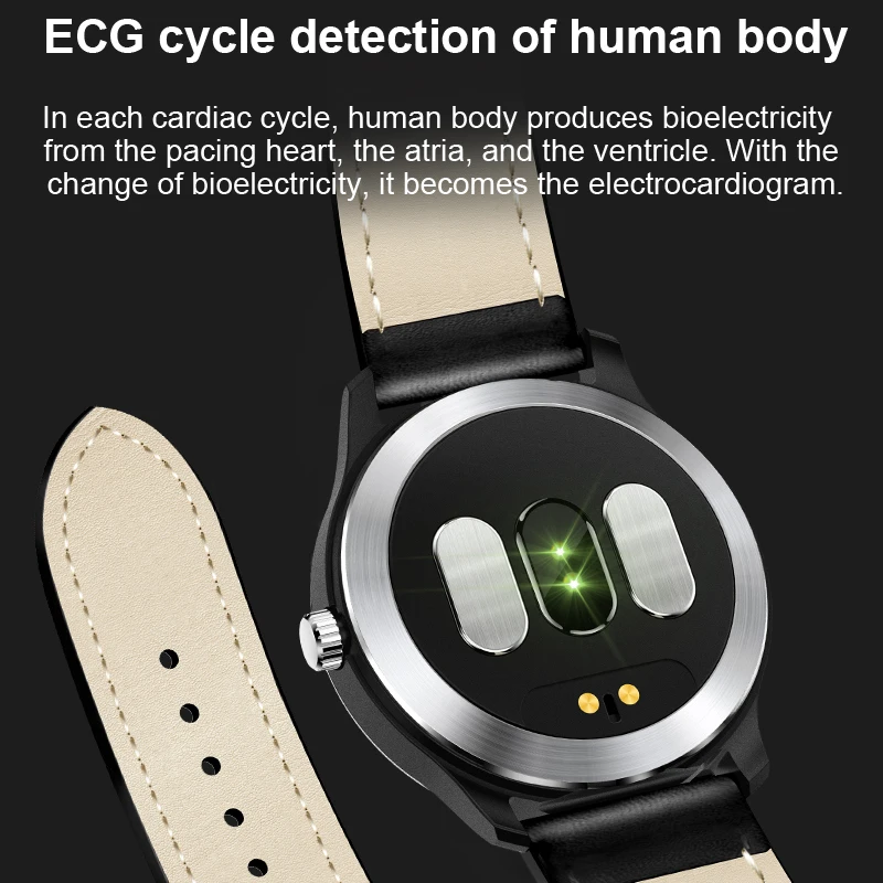 Умные часы LIGE N58 ECG PPG с ЭКГ дисплеем динамическим монитором сердечного ритма