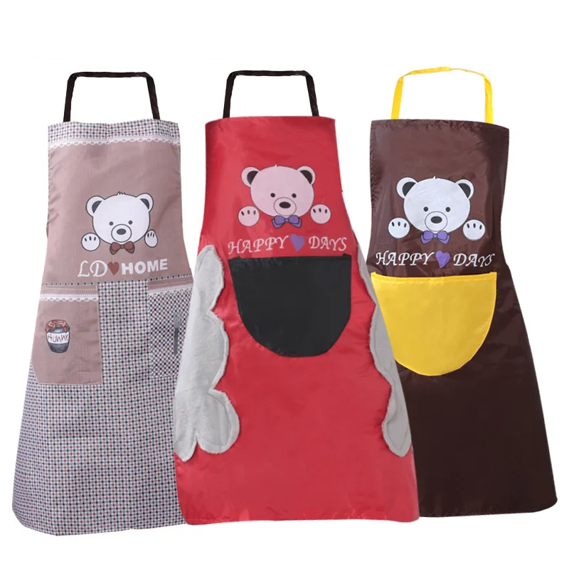 Linen Aprons for Woman Cooking Adult Bibs Oil-Proof Anti-Stain Aprons Stripe Woman Men Kitchen Accessory