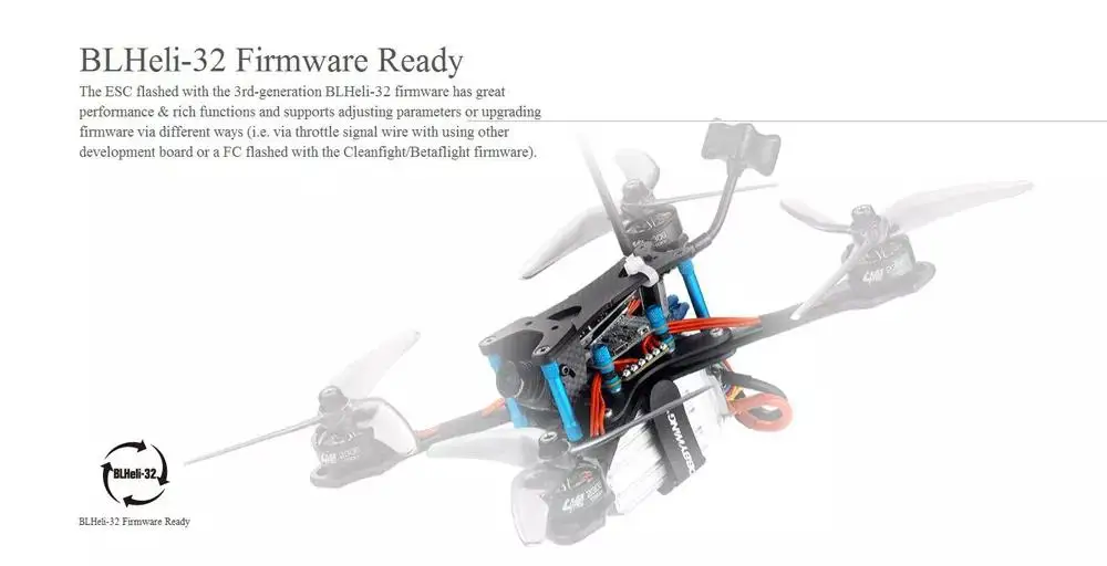 Hobbywing XRotor Micro 60A 3-6S Blheli_32 DSHOT1200 4 в 1 бесщеточный ESC для радиоуправляемого дрона FPV Racing 30,5x30,5 мм