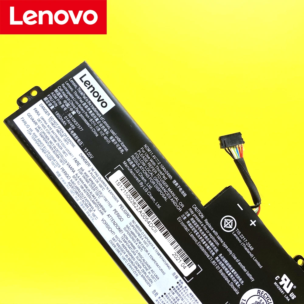 Original para Lenovo Thinkpad T470 T480 A475 A285 Série 01av419 01av420 01av421 01av489 Bateria do Portátil Sb10k97576 Sb10k97578 Novo - Imagem 2