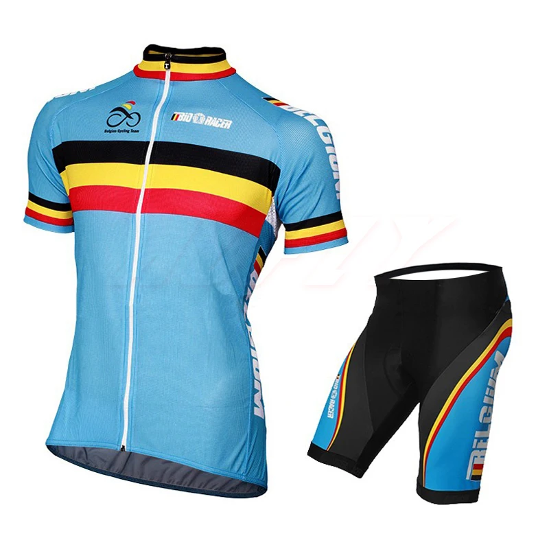 

Spring and Summer Men Pro Team Triathlon Uniform Short Cycling Jersey Bicycling Clothing Riding Tight Suits Racing Breathable