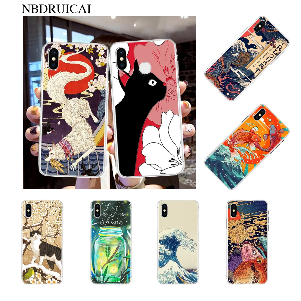 

NBDRUICAI Totem Pattern Relief Black TPU Soft Phone Case Cover for iPhone 11 pro XS MAX 8 7 6 6S Plus X 5S SE XR cover