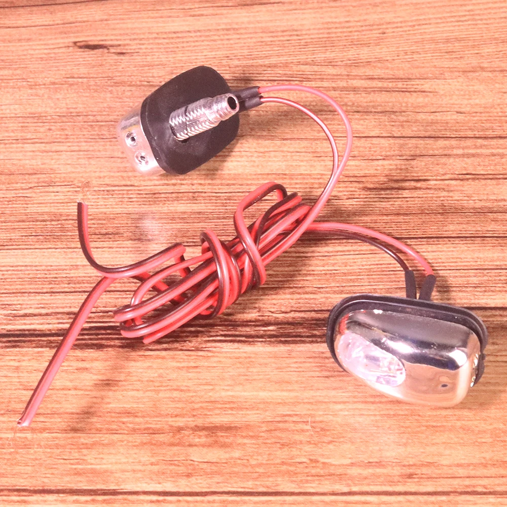 2X Universal Car LED Light Lamp Windshield Washer Wiper Jet Water Spray Nozzle Spout Wiper Washer Eye Fit for BMW HONDA FORD VW (4)