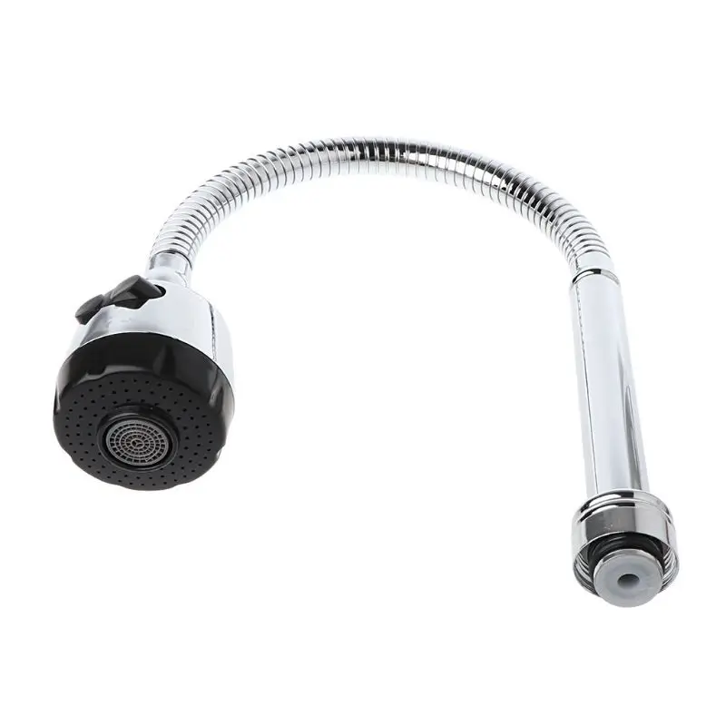 Kitchen Bar Faucet Hose Double Hole Water Zinc Alloy Replacement Tap 48cm