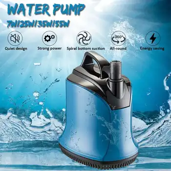 

7/25/35/55W Ultra-Quiet Filter Fish Pond Aquarium Water Pump Tank Fountain Smart Control Submersible Water Fountain Pump