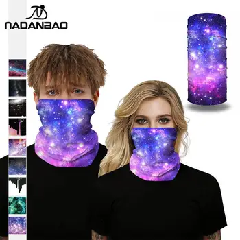 

Nadanbao Galaxy Print Outdoor Riding Mask Fashion Pullover Scarf Multi-Purpose Traditional Face Head Mask Party Headgear