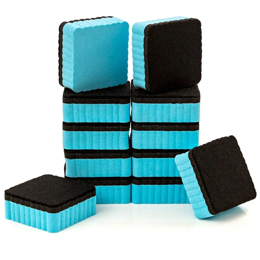 12 Pack Premium Dry Erase Sponge Erasers Dry Erasers 5 x 5 CM