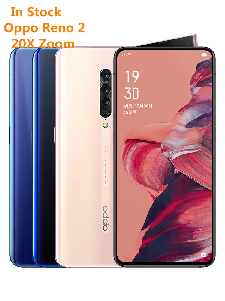 Новый оригинальный Oppo Reno 2 20x zoom мобильный телефон Snapdragon 730 6 5 &quot2400X1080 8 Гб RAM128GB ROM