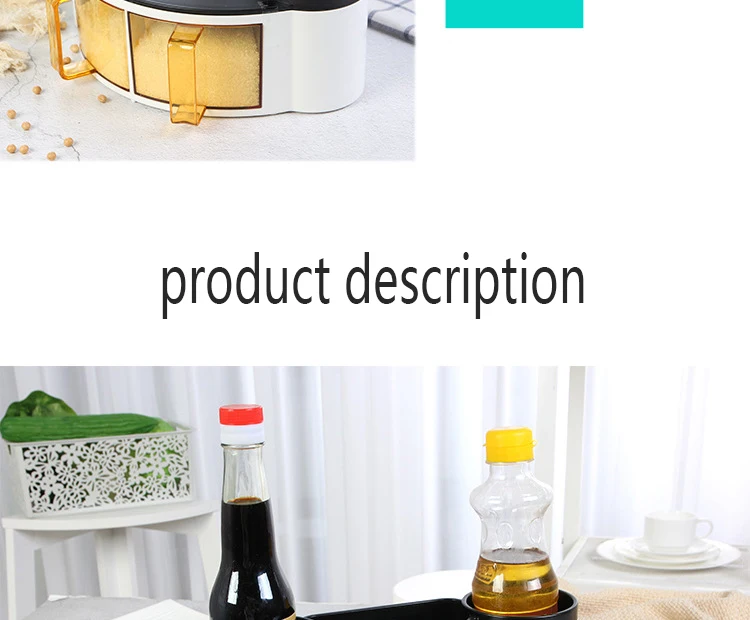 Multi-function Seasoning Box Home Cumin Yellow Bean Pepper Salt Kitchen Storage Box Multi-function Solid Seasoning Box Crocks