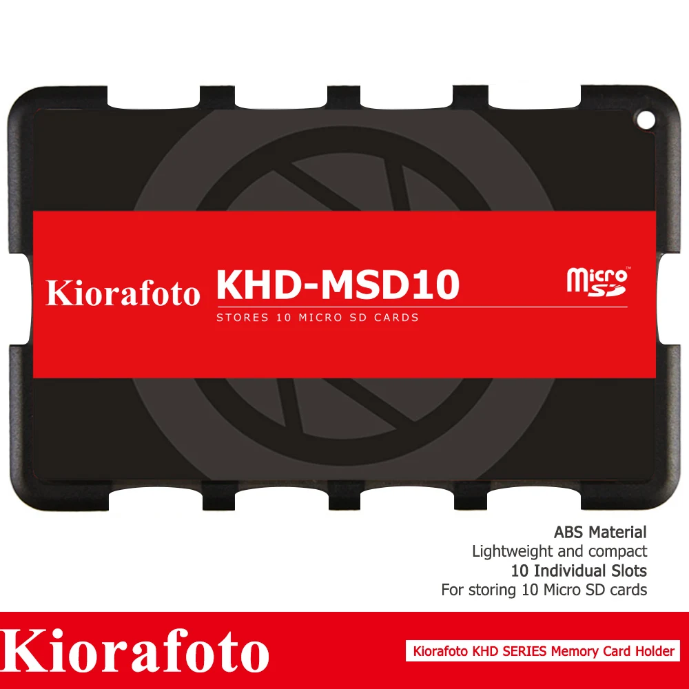 Kiorafoto аксессуары для камеры держатель для карт памяти SD/MSD/Micro SD/TF протектор для Canon 1300d/Nikon D5300/sony A6000 легкий