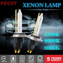 FDCHT Автомобильные фары luces xenon h7 h3 h1 h11 55 Вт 9005 9006 лампы ксеноновые мото фары hid комплект h8 балласт canbus zenon 6000 К 4300 К