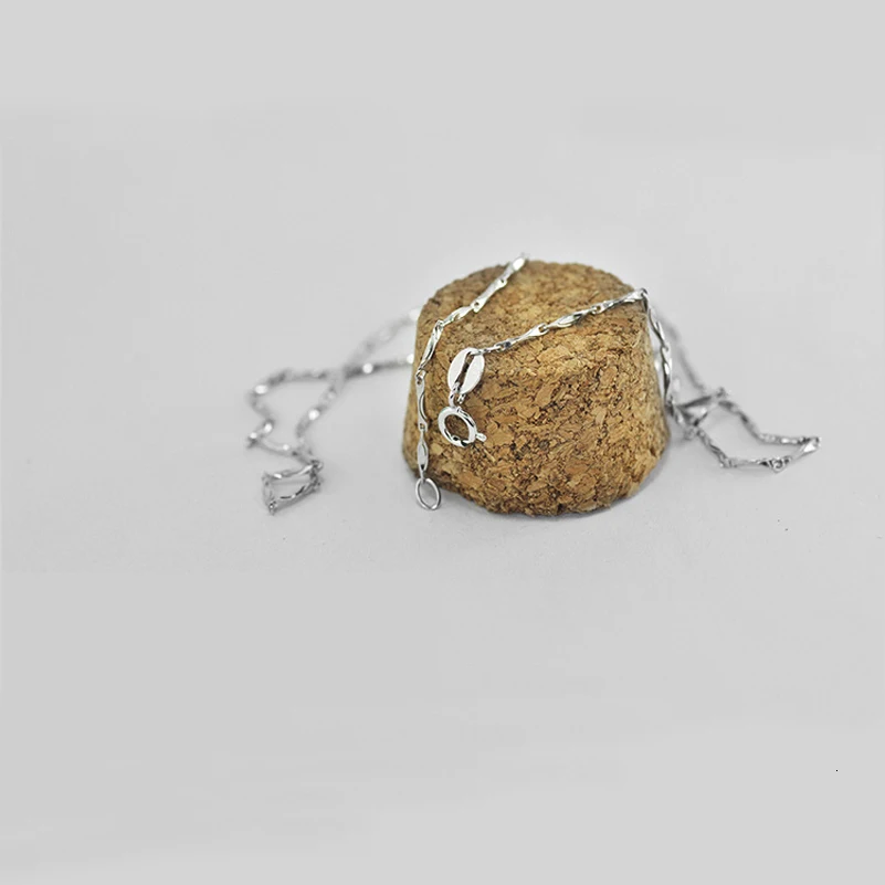ROLILASON слитка цепь ожерелья, оптом чистый 925 твердого стерлингового серебра 40 см x 45 см, хорошее ювелирное изделие, SN100