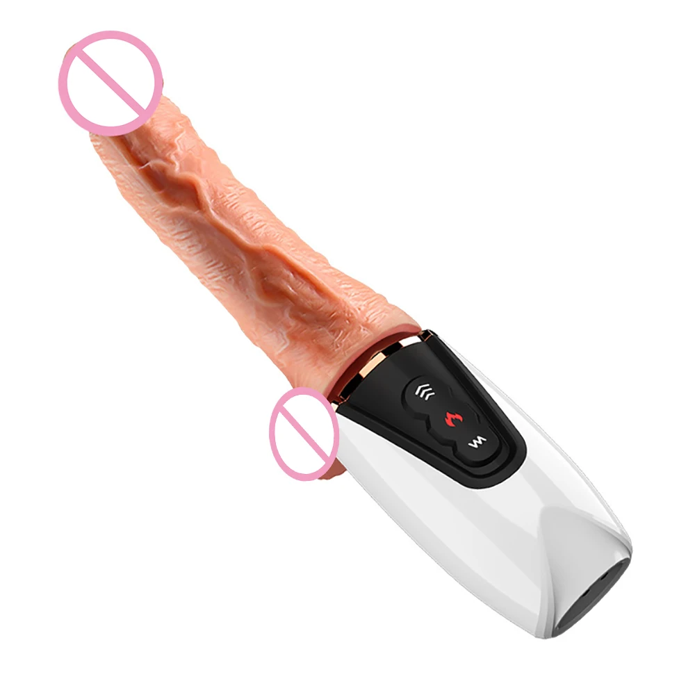 Female Masturbator Automatic Sex Machine Telescopic Dildo Heating Dildo Vibrator Sex Toys For Women Realistic Penis Sex Products